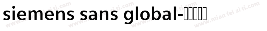 siemens sans global字体转换